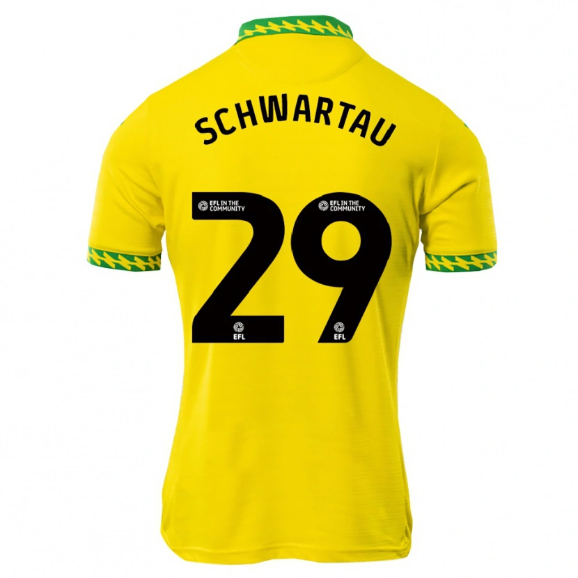 Danxen Mujer Camiseta Oscar Schwartau #29 Blanco Verde 1ª Equipación 2025/26 La Camisa