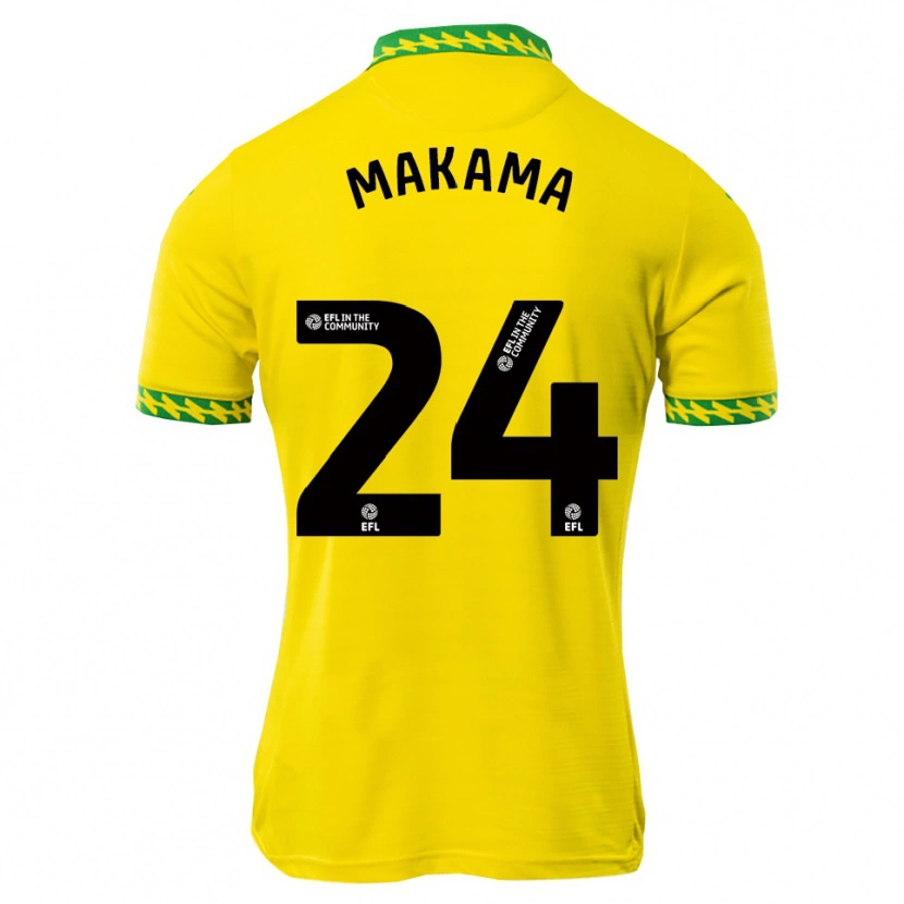 Danxen Mujer Camiseta Jovon Makama #24 Blanco Verde 1ª Equipación 2025/26 La Camisa