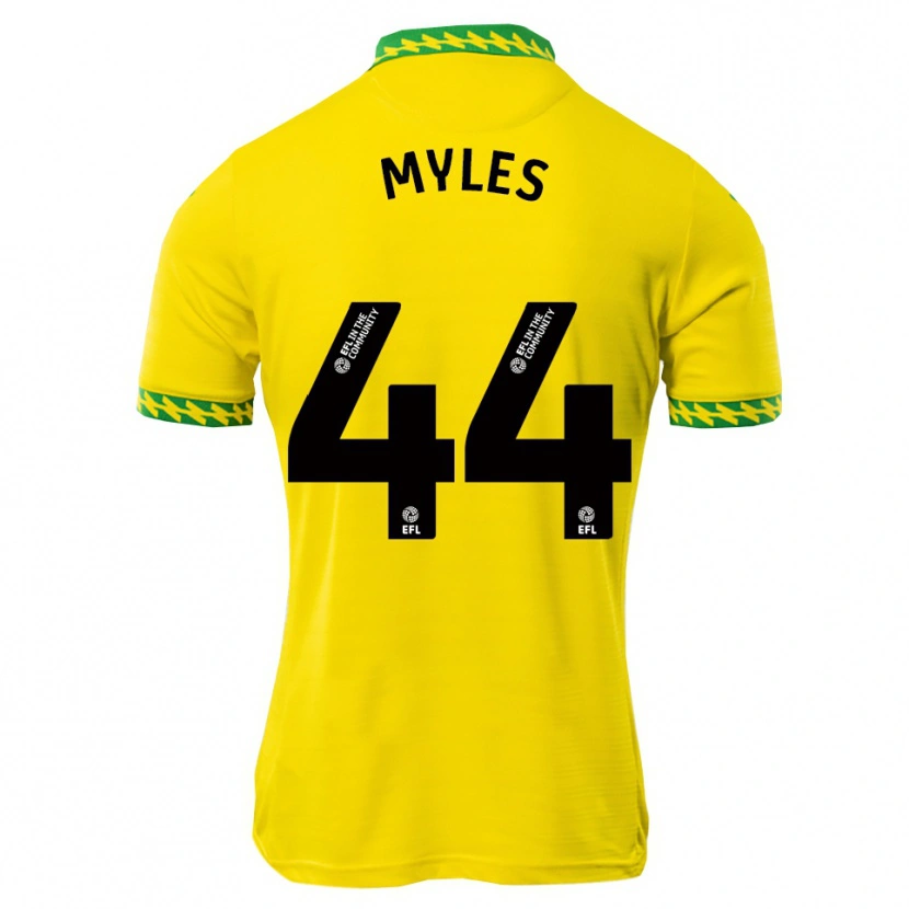 Danxen Mujer Camiseta Elliot Myles #44 Blanco Verde 1ª Equipación 2025/26 La Camisa