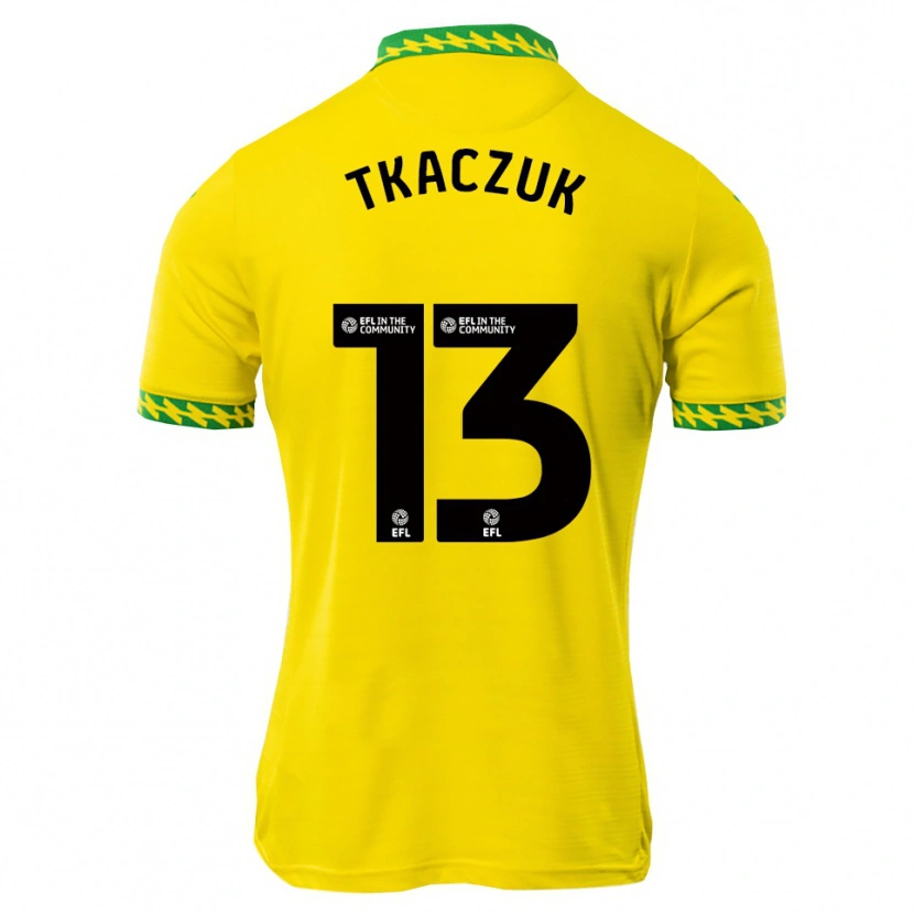 Danxen Mujer Camiseta Nikodem Tkaczuk #13 Blanco Verde 1ª Equipación 2025/26 La Camisa