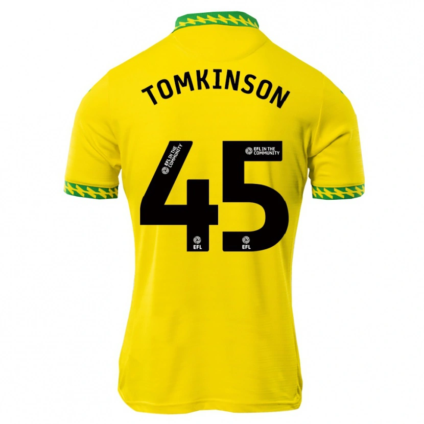 Danxen Mujer Camiseta Jonathan Tomkinson #45 Blanco Verde 1ª Equipación 2025/26 La Camisa