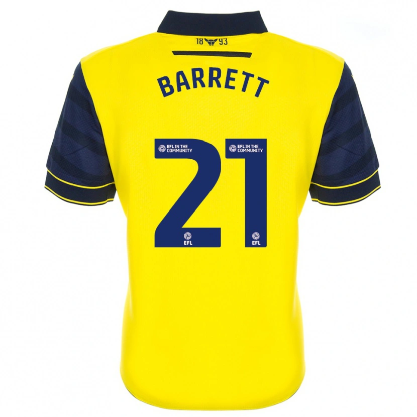 Danxen Mujer Camiseta Nicole Barrett #21 Amarillo Azul Marino 1ª Equipación 2025/26 La Camisa
