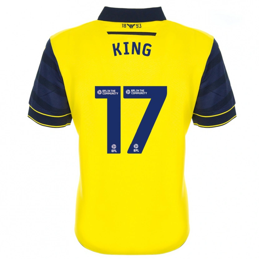 Danxen Mujer Camiseta Sarah King #17 Amarillo Azul Marino 1ª Equipación 2025/26 La Camisa