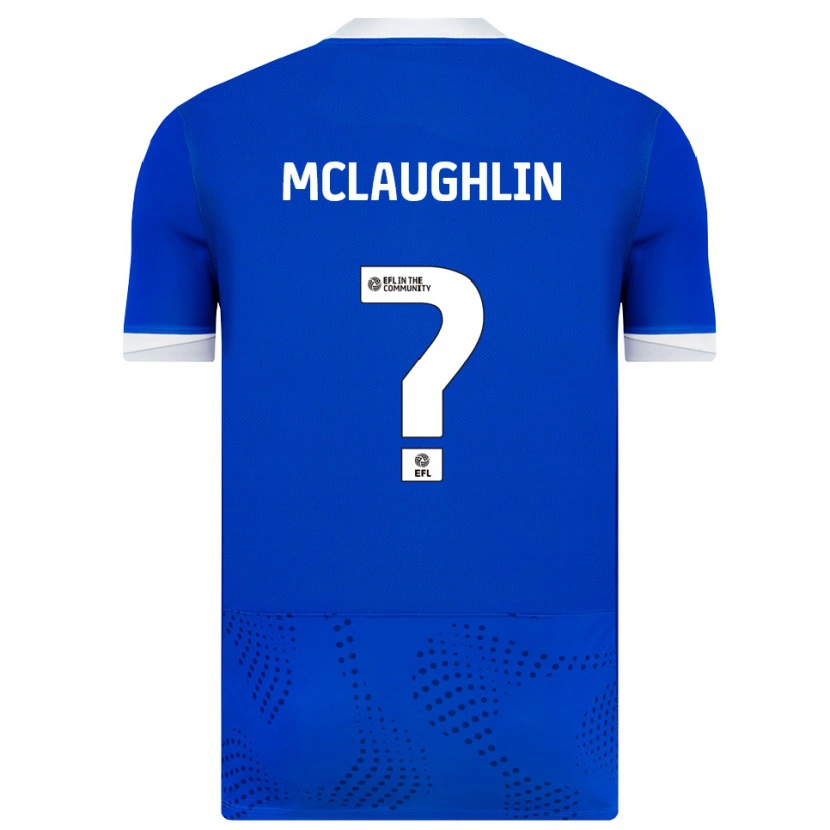 Danxen Mujer Camiseta Erin Mclaughlin #0 Azul Blanco 1ª Equipación 2025/26 La Camisa