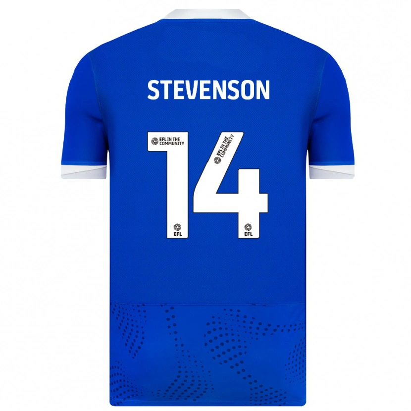Danxen Mujer Camiseta Ben Stevenson #14 Azul Blanco 1ª Equipación 2025/26 La Camisa