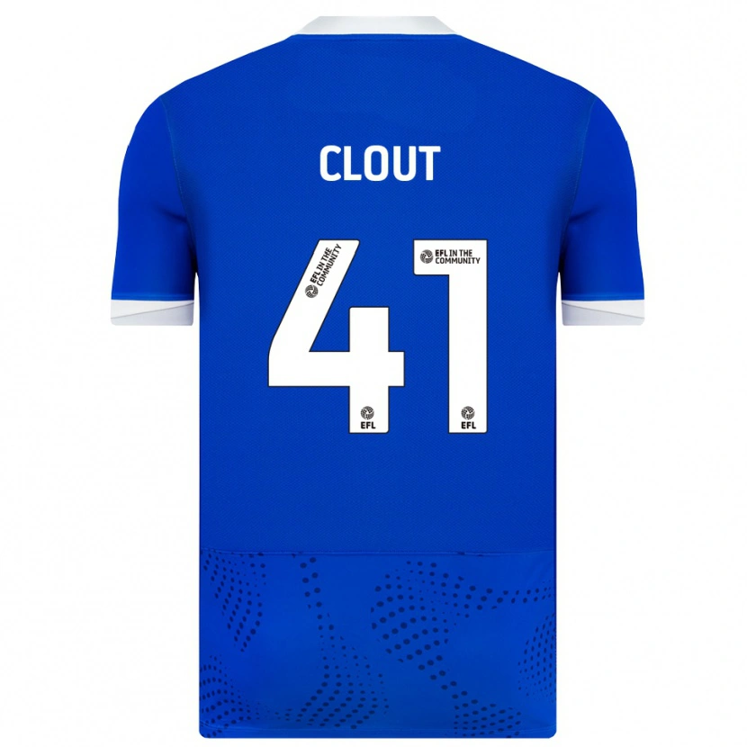 Danxen Mujer Camiseta Harry Clout #41 Azul Blanco 1ª Equipación 2025/26 La Camisa