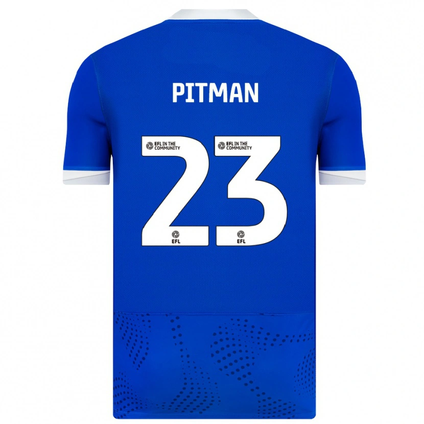 Danxen Mujer Camiseta Emily Pitman #23 Azul Blanco 1ª Equipación 2025/26 La Camisa
