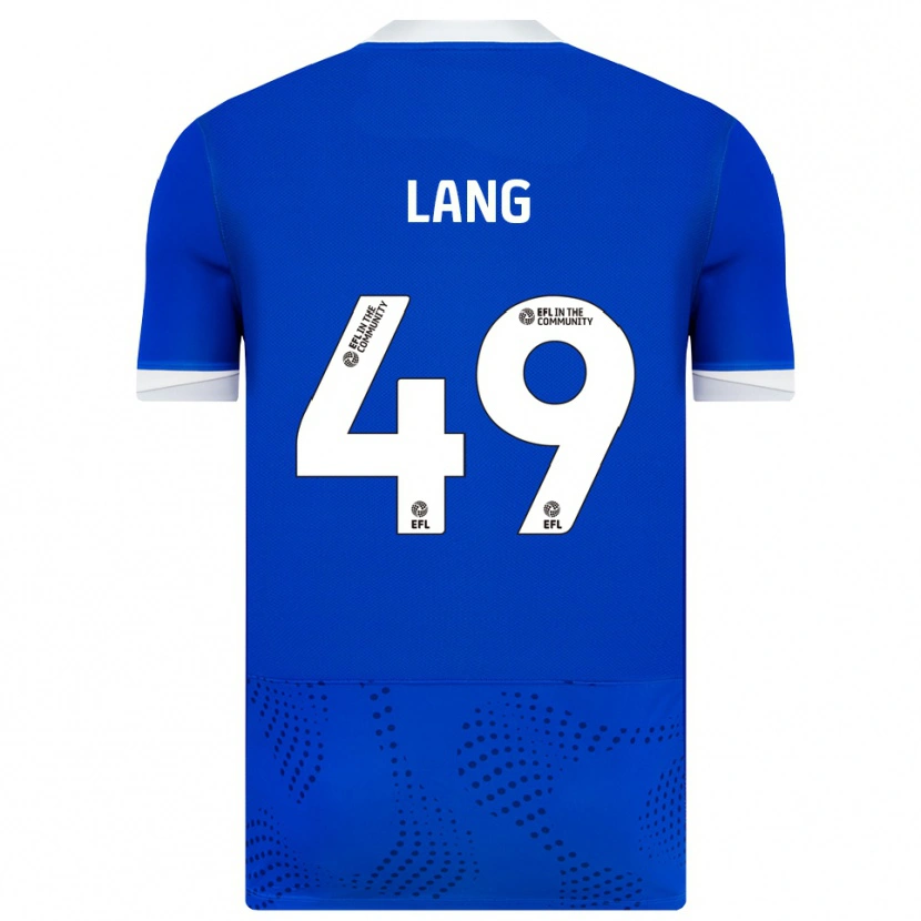 Danxen Mujer Camiseta Callum Lang #49 Azul Blanco 1ª Equipación 2025/26 La Camisa