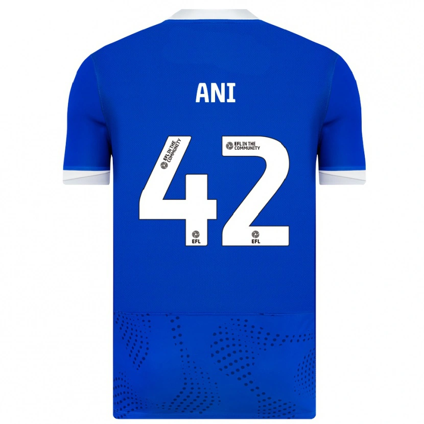 Danxen Mujer Camiseta Michael Ani #42 Azul Blanco 1ª Equipación 2025/26 La Camisa