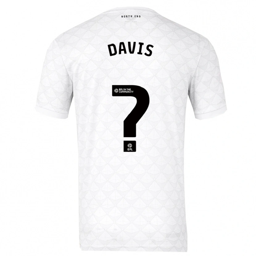 Danxen Mujer Camiseta Tommy Davis #0 Blanco Rojo 1ª Equipación 2025/26 La Camisa