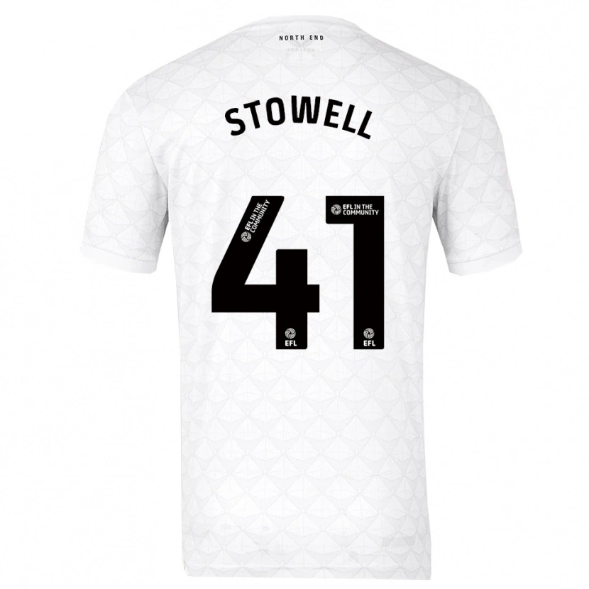 Danxen Mujer Camiseta Li-Bau Stowell #41 Blanco Rojo 1ª Equipación 2025/26 La Camisa