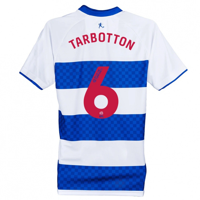 Danxen Mujer Camiseta Teddy Tarbotton #6 Azul Blanco 1ª Equipación 2025/26 La Camisa