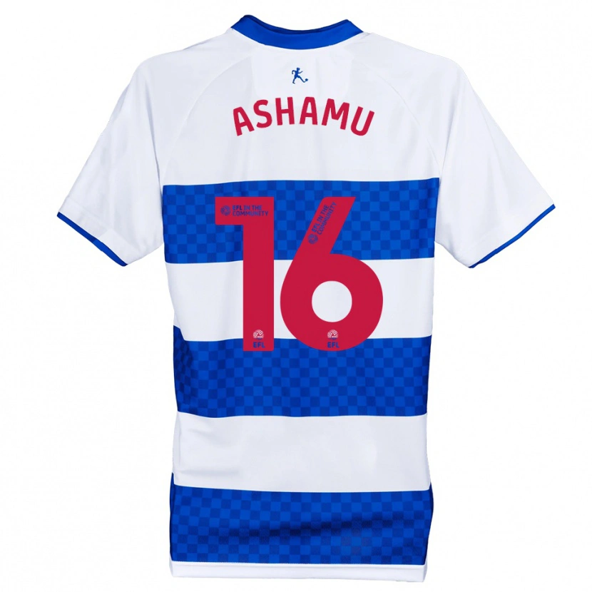 Danxen Mujer Camiseta Robin Ashamu #16 Azul Blanco 1ª Equipación 2025/26 La Camisa