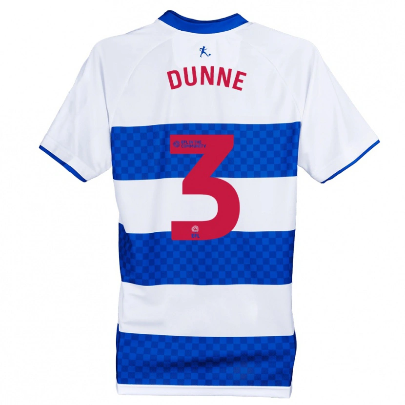 Danxen Mujer Camiseta Jimmy Dunne #3 Azul Blanco 1ª Equipación 2025/26 La Camisa