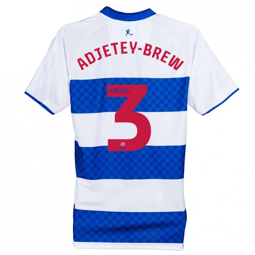 Danxen Mujer Camiseta Cory Adjetey-Brew #3 Azul Blanco 1ª Equipación 2025/26 La Camisa