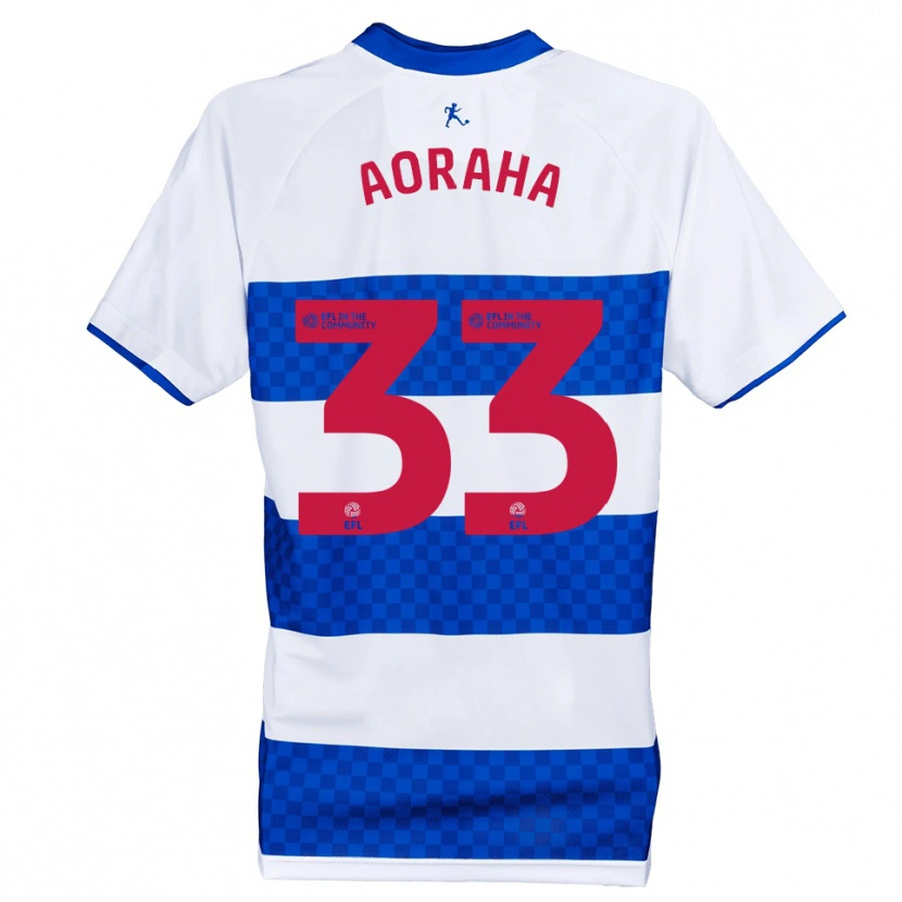 Danxen Mujer Camiseta Alexander Aoraha #33 Azul Blanco 1ª Equipación 2025/26 La Camisa