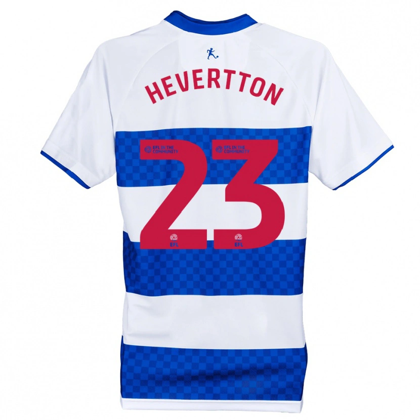 Danxen Mujer Camiseta Hevertton #23 Azul Blanco 1ª Equipación 2025/26 La Camisa