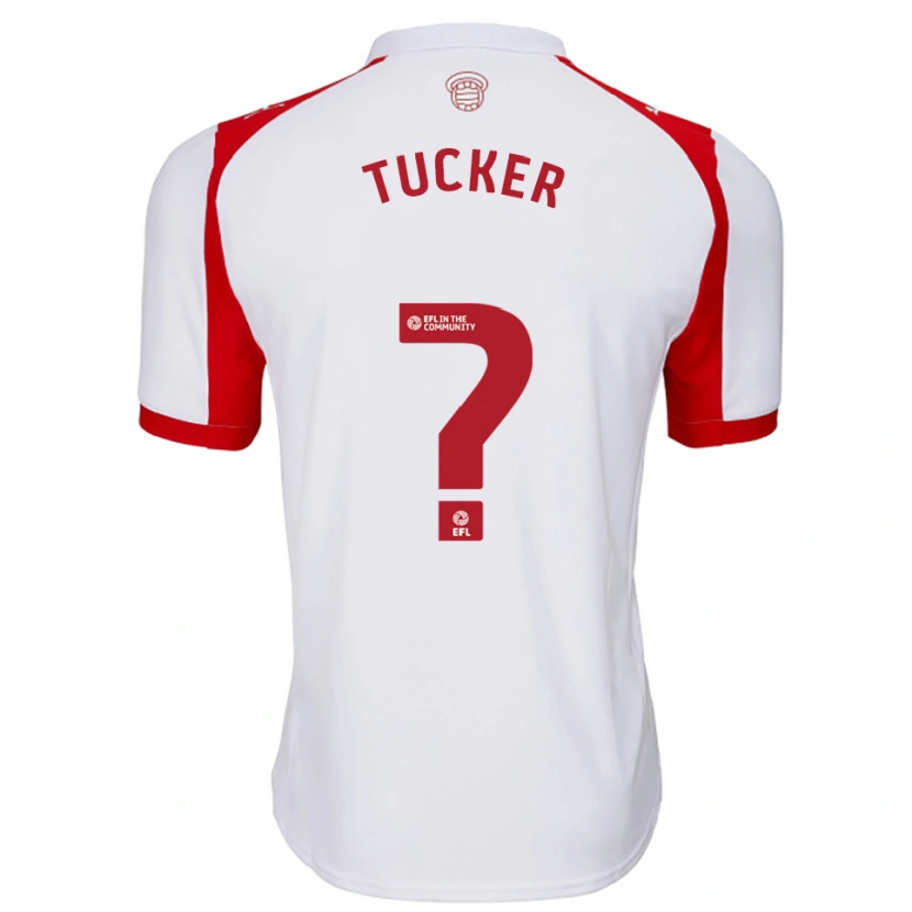 Danxen Mujer Camiseta Ruby Tucker #0 Blanco Rojo 1ª Equipación 2025/26 La Camisa