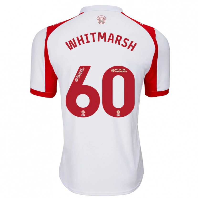 Danxen Mujer Camiseta Joe O'brien-Whitmarsh #60 Blanco Rojo 1ª Equipación 2025/26 La Camisa