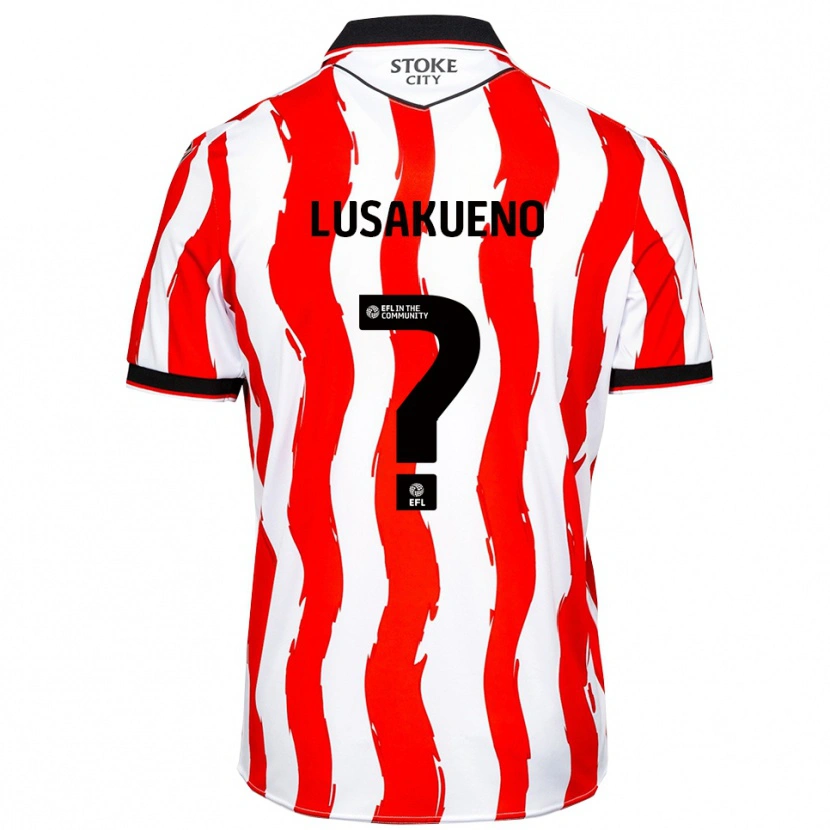 Danxen Mujer Camiseta Matty Lusakueno #0 Blanco Rojo 1ª Equipación 2025/26 La Camisa