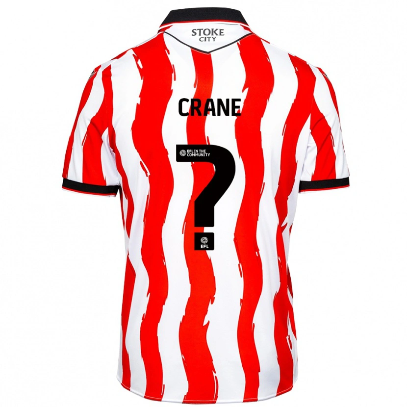 Danxen Mujer Camiseta Harry Crane #0 Blanco Rojo 1ª Equipación 2025/26 La Camisa