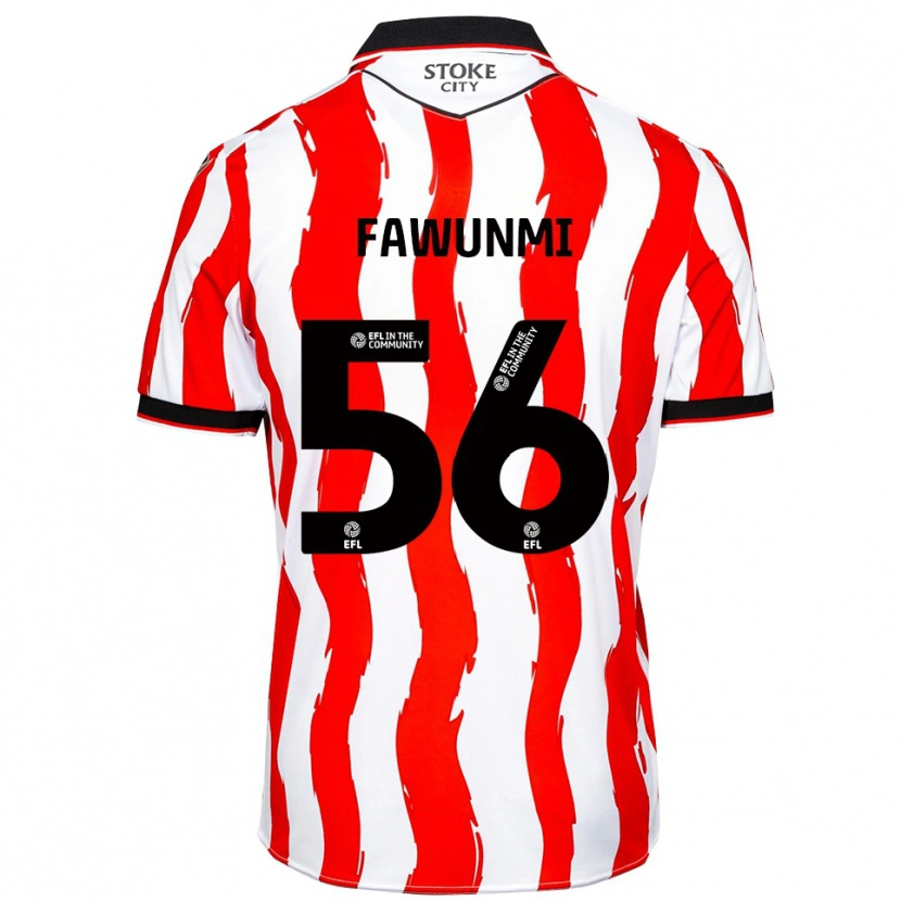 Danxen Mujer Camiseta Favour Fawunmi #56 Blanco Rojo 1ª Equipación 2025/26 La Camisa