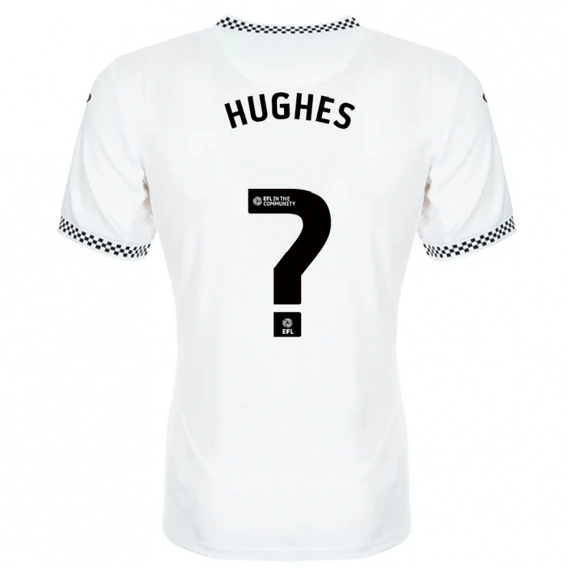 Danxen Mujer Camiseta Alffi Hughes #0 Blanco Naranja 1ª Equipación 2025/26 La Camisa