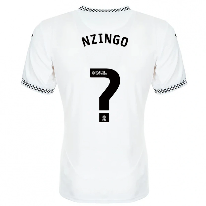 Danxen Mujer Camiseta Glory Nzingo #0 Blanco Naranja 1ª Equipación 2025/26 La Camisa