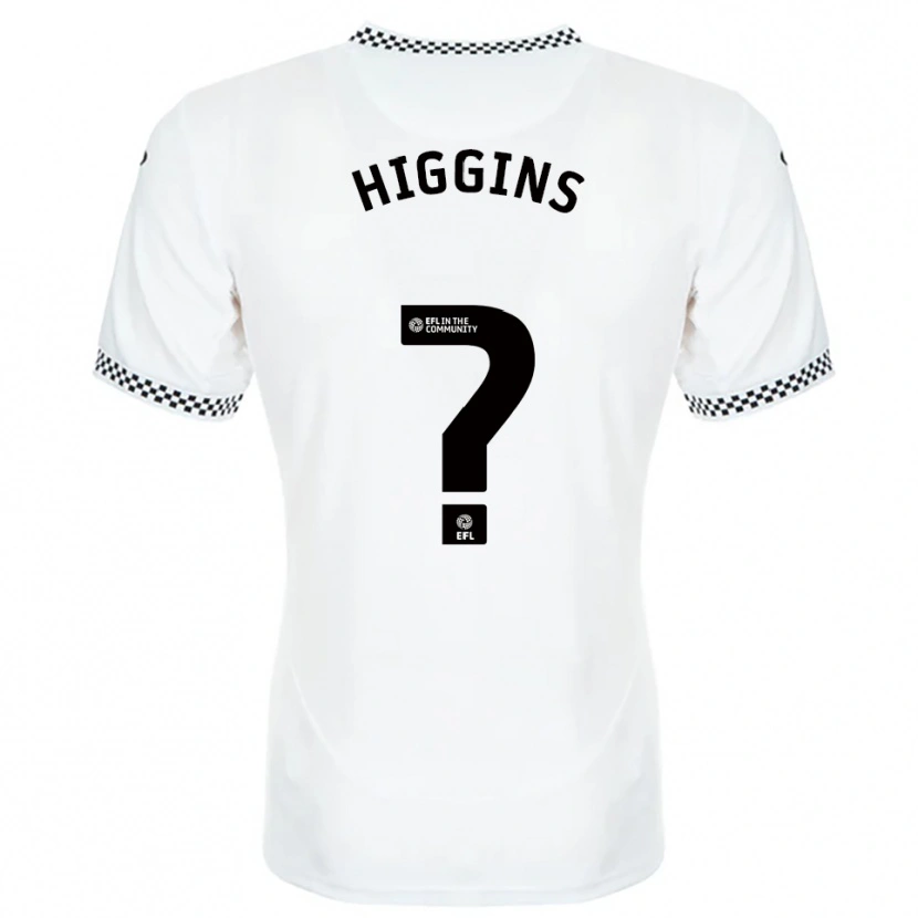 Danxen Mujer Camiseta Aidan Higgins #0 Blanco Naranja 1ª Equipación 2025/26 La Camisa