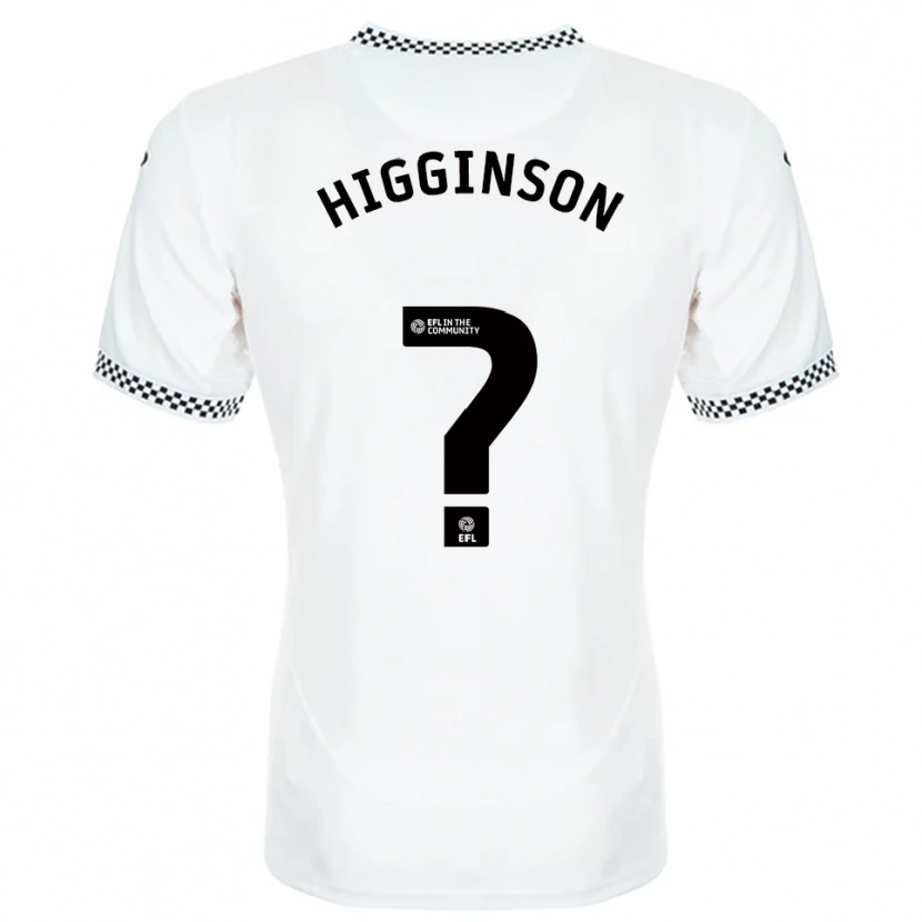 Danxen Mujer Camiseta Kiel Higginson #0 Blanco Naranja 1ª Equipación 2025/26 La Camisa