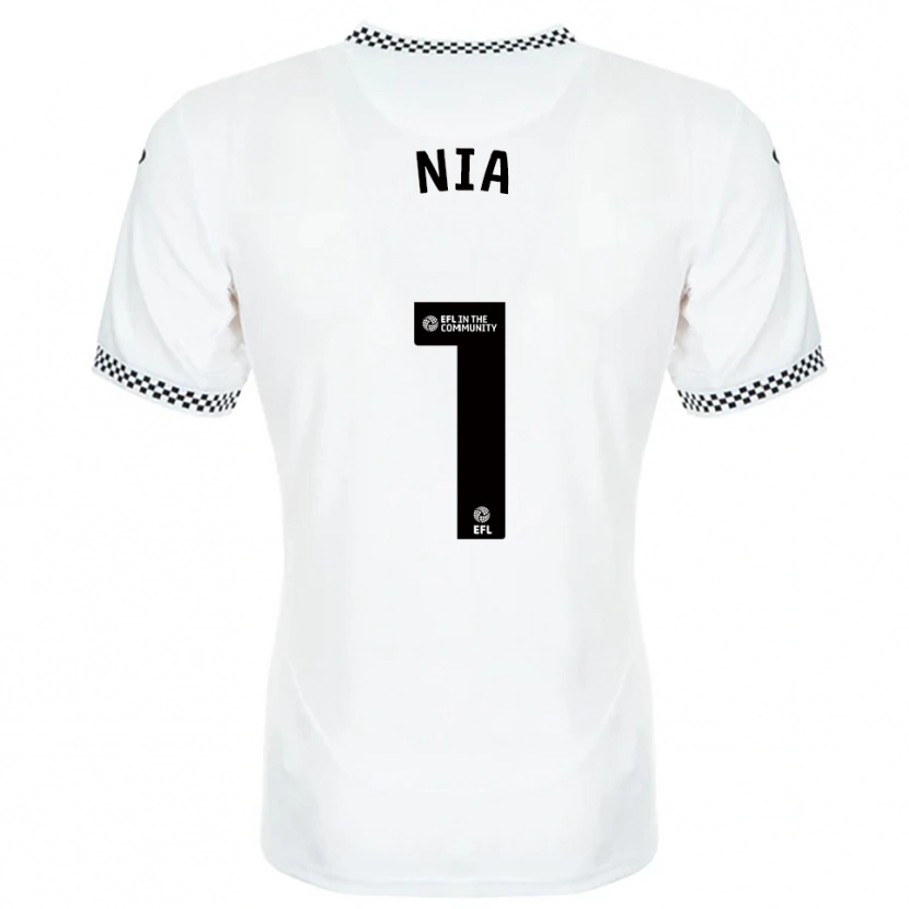 Danxen Mujer Camiseta Ffion Rees Nia #1 Blanco Naranja 1ª Equipación 2025/26 La Camisa