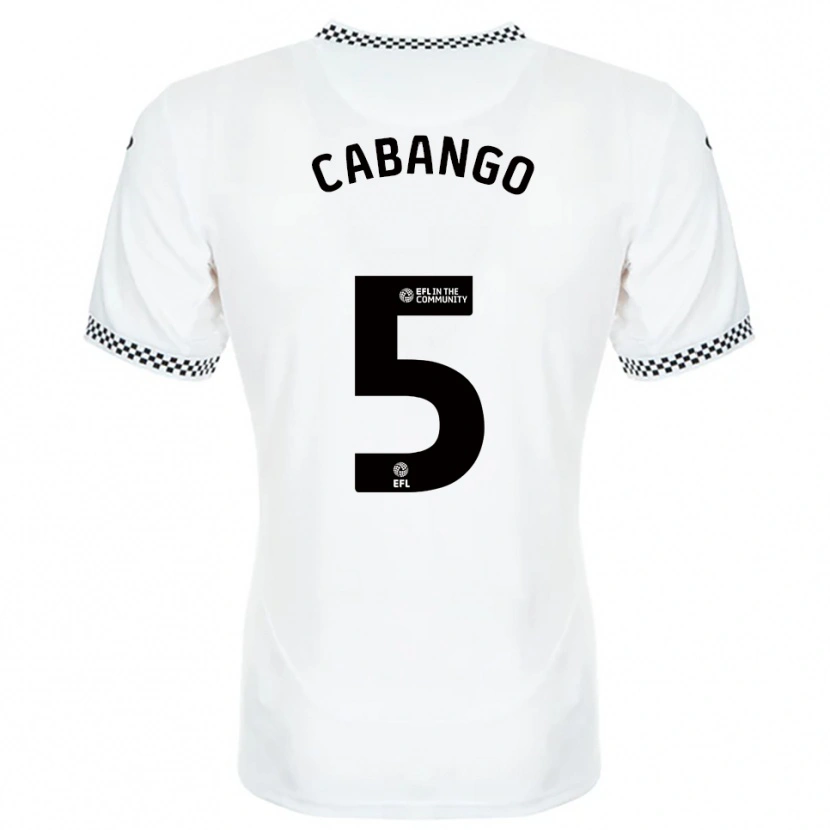 Danxen Mujer Camiseta Ben Cabango #5 Blanco Naranja 1ª Equipación 2025/26 La Camisa