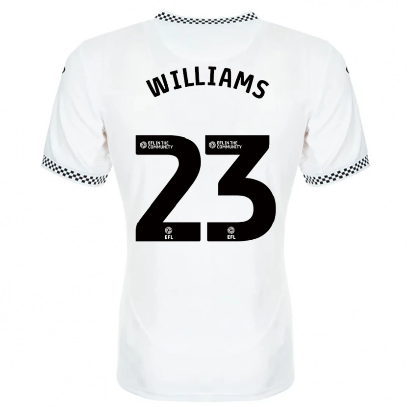 Danxen Mujer Camiseta Jessica Williams #23 Blanco Naranja 1ª Equipación 2025/26 La Camisa