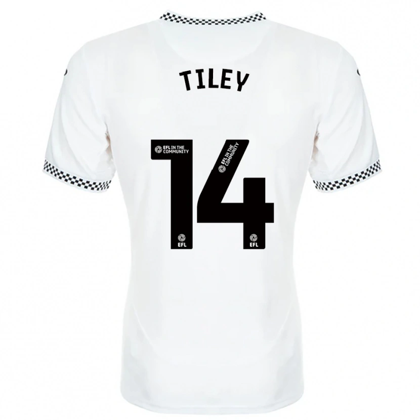 Danxen Mujer Camiseta Chloe Tiley #14 Blanco Naranja 1ª Equipación 2025/26 La Camisa