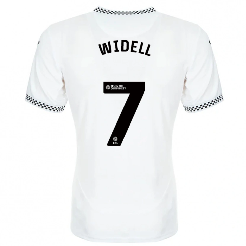 Danxen Mujer Camiseta Melker Widell #7 Blanco Naranja 1ª Equipación 2025/26 La Camisa