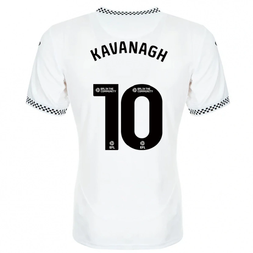 Danxen Mujer Camiseta Reece Kavanagh #10 Blanco Naranja 1ª Equipación 2025/26 La Camisa
