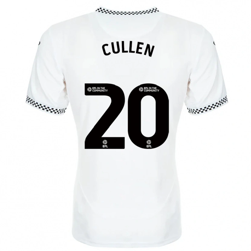 Danxen Mujer Camiseta Liam Cullen #20 Blanco Naranja 1ª Equipación 2025/26 La Camisa