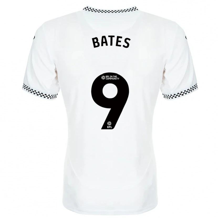 Danxen Mujer Camiseta Morgan Bates #9 Blanco Naranja 1ª Equipación 2025/26 La Camisa