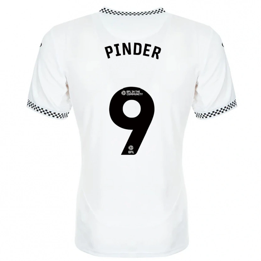 Danxen Mujer Camiseta Robyn Pinder #9 Blanco Naranja 1ª Equipación 2025/26 La Camisa