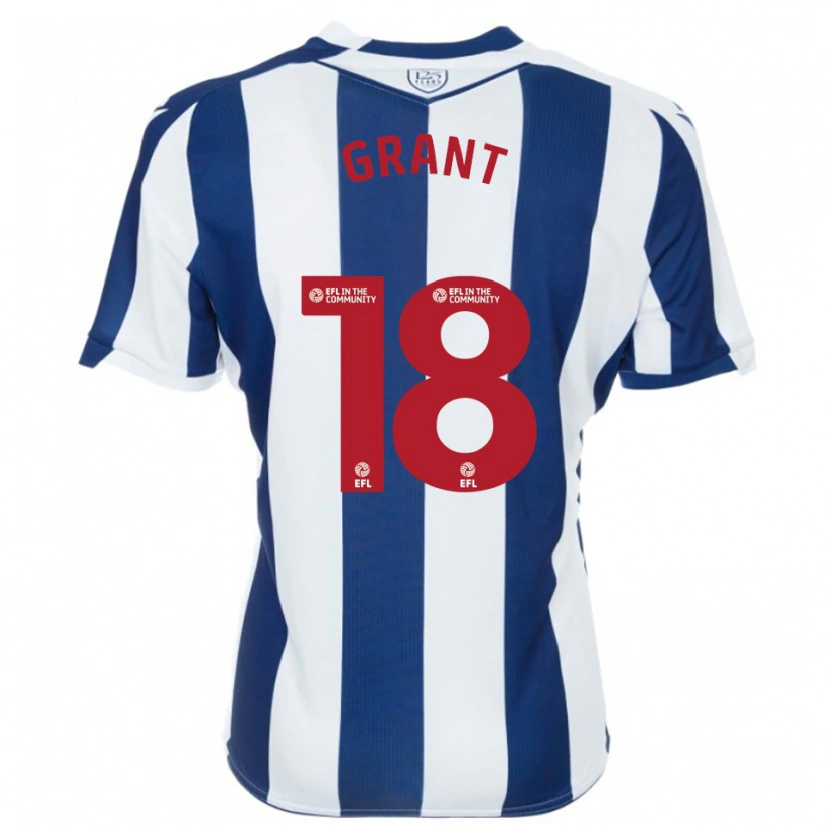 Danxen Mujer Camiseta Karlan Grant #18 Azul Marino Blanco 1ª Equipación 2025/26 La Camisa