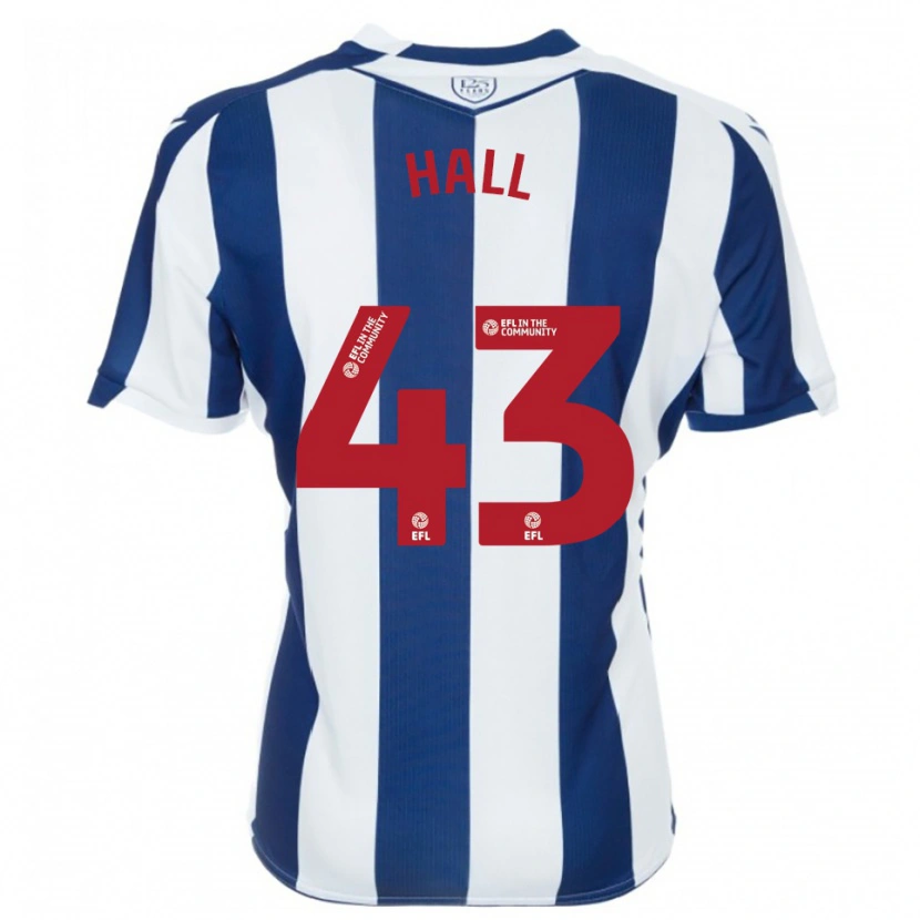 Danxen Mujer Camiseta Reece Hall #43 Azul Marino Blanco 1ª Equipación 2025/26 La Camisa