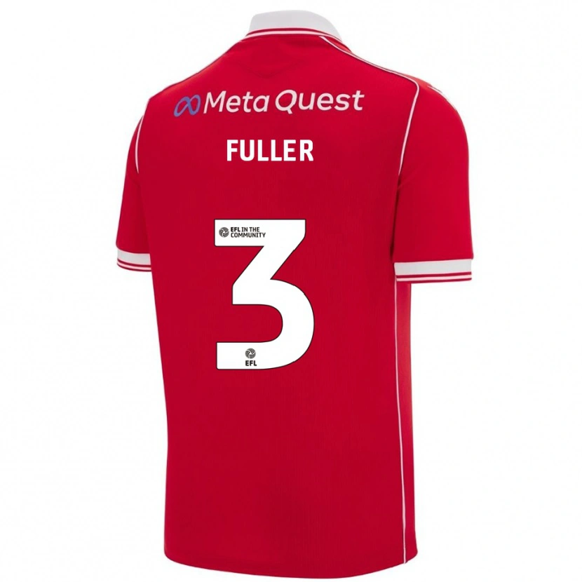 Danxen Mujer Camiseta Olivia Fuller #3 Rojo Blanco 1ª Equipación 2025/26 La Camisa