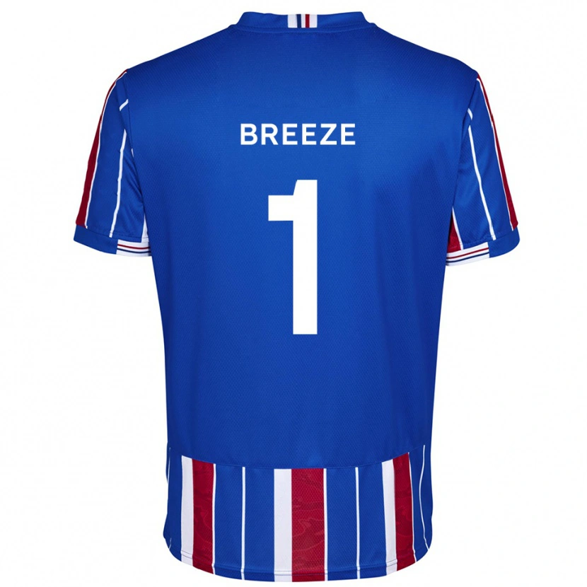 Danxen Mujer Camiseta Gabriel Breeze #1 Azul Rojo Blanco 1ª Equipación 2025/26 La Camisa