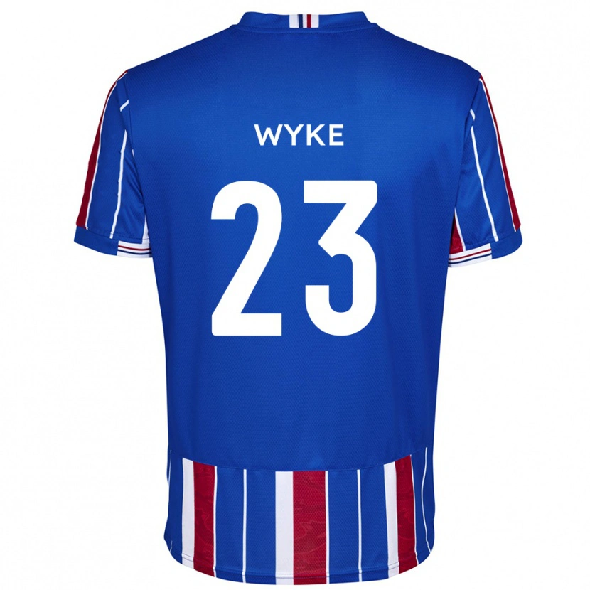 Danxen Mujer Camiseta Charlie Wyke #23 Azul Rojo Blanco 1ª Equipación 2025/26 La Camisa