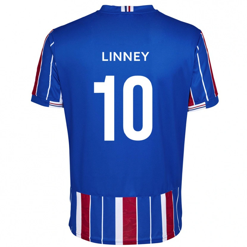 Danxen Mujer Camiseta Regan Linney #10 Azul Rojo Blanco 1ª Equipación 2025/26 La Camisa