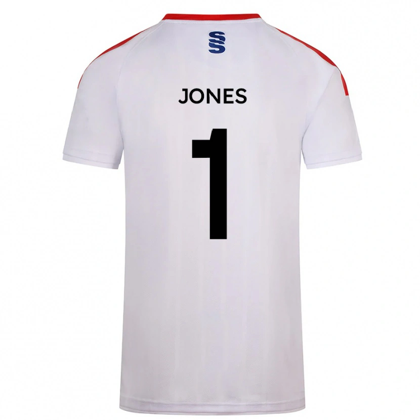 Danxen Mujer Camiseta Zac Jones #1 Blanco Azul Marino 1ª Equipación 2025/26 La Camisa