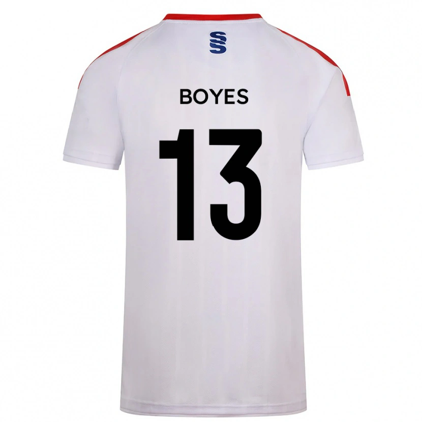 Danxen Mujer Camiseta Patrick Boyes #13 Blanco Azul Marino 1ª Equipación 2025/26 La Camisa