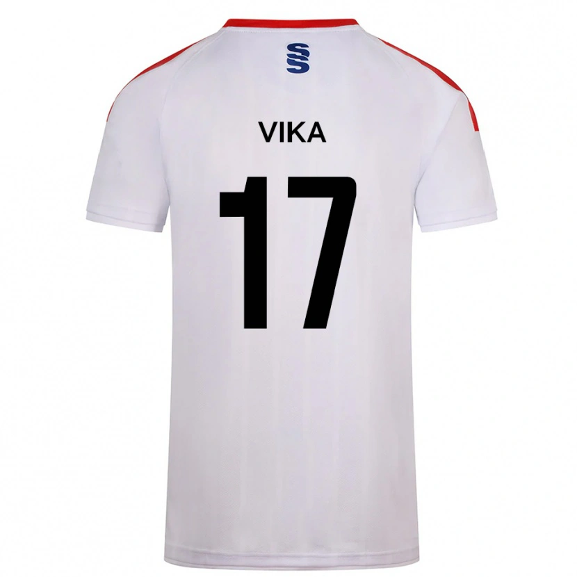 Danxen Mujer Camiseta Destin Vika #17 Blanco Azul Marino 1ª Equipación 2025/26 La Camisa
