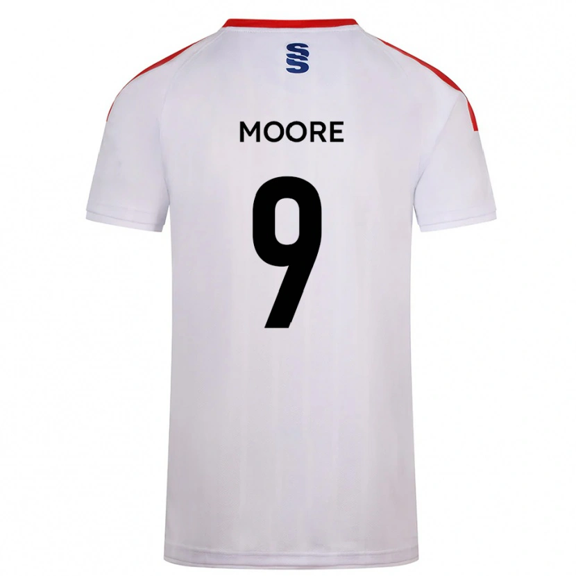 Danxen Mujer Camiseta Lois Moore #9 Blanco Azul Marino 1ª Equipación 2025/26 La Camisa