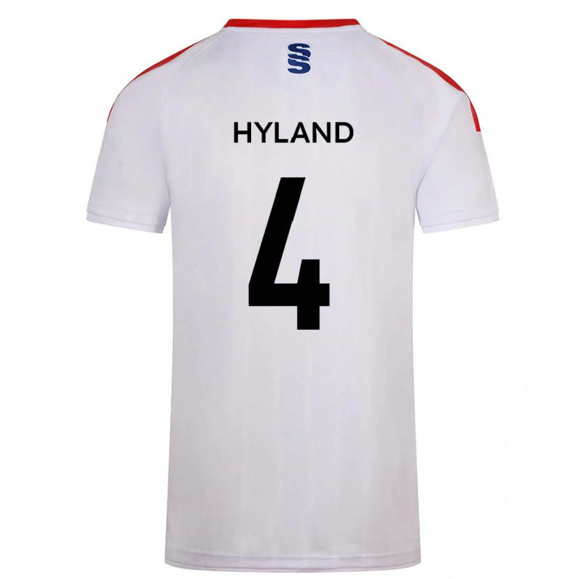 Danxen Mujer Camiseta Mia Hyland #4 Blanco Azul Marino 1ª Equipación 2025/26 La Camisa